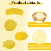 TIESOME 100 Pack Lemon Wedge Stretch Wraps Covers, Lemon Nets