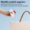 2 PCS Leakproof Travel Soap Case Soap Container with Draining