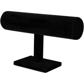 RJ Displays- Black Velvet T -Bar Bracelet Display Retail Boutique Store Display Stand Jewelry Storage, Bracelet, Watches, Cuffs, Necklace, Earring, Bangle, Anklet, Holder Stand, Rack Organizer,
