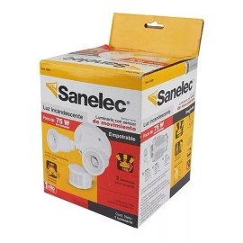 Sanelec Sensor De Movimiento Con Sockets Para 2 Focos