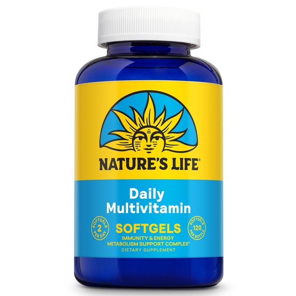Nature's Life Soft Gelatin Multiple | Complete Daily Multivitamin & Mineral Supplement with Iron | 120 Easy-to-Swallow Softgels | 2-Month Supply