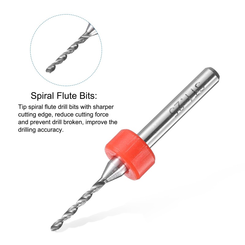 sourcing map PCB Drill Bits 1.25mm Tungsten Carbide Rotary Tool