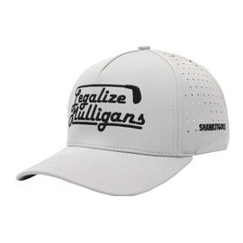 SHANKITGOLF Legalize Mulligans Funny Golf Hat Adjustable Golf Hat Mens One Size Fits All Gray
