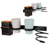 Multifunctional Space Aluminum Bathroom Storage Rack Hair Dryer Toothbrush Holder