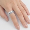 Elephant Spinner Eternity Wedding Ring New .925 Sterling Silver Band