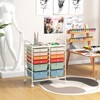 SILKYDRY 12 Drawer Rolling Storage Cart, Art Cart Organizer on