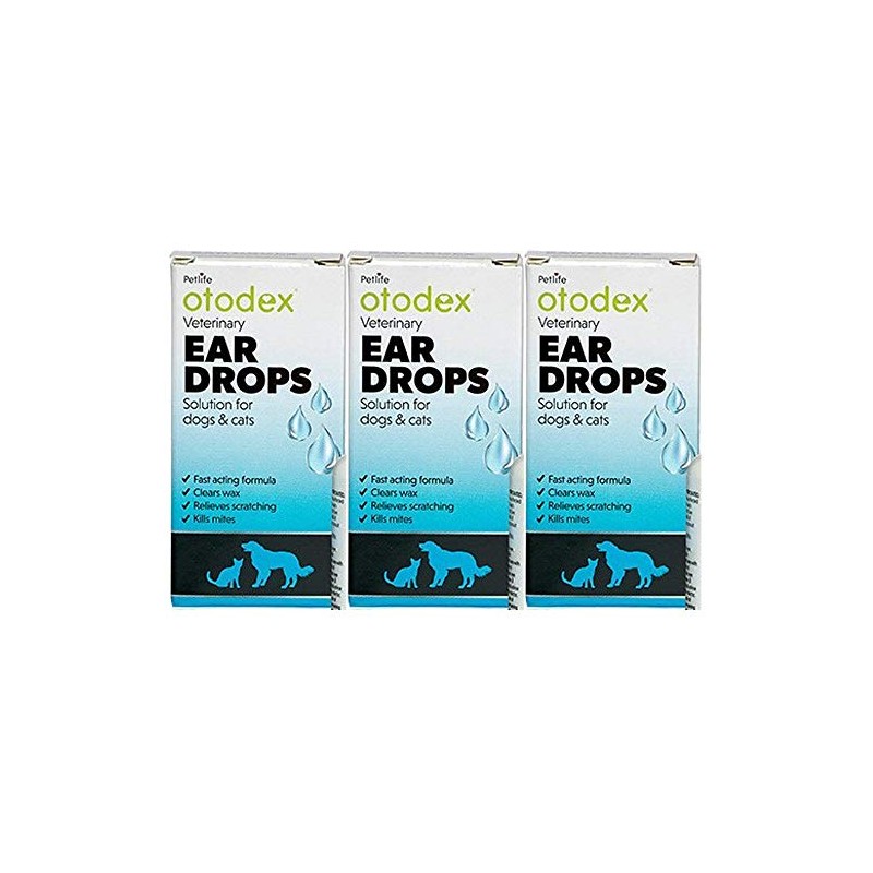 Petlife Otodex Veterinary Eardrops for Pet, 14 ml (14ml x