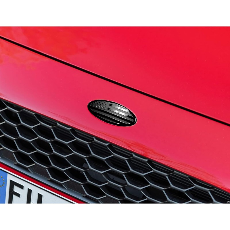 ZSJO 6 inch Front Grille Tailgate Emblem for Ford,American Black