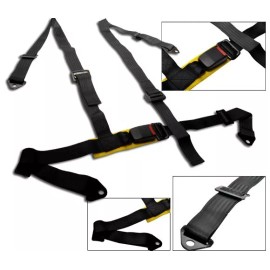 ONE SEAT ONLY 1 BLACK 4 POINT RACING SEAT BELT HARNESS FIT TOYOTA NEW **
