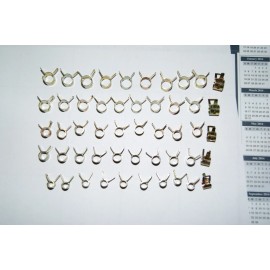 Unbranded 5mm 6mm 7mm 8mm 9mm Spring Band Clip Fuel Oil Silicone Vacuum Hose Clamp 50 PC