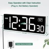 Soobest LED Digital Wall Clock with Seconds, Electric Clock Plug