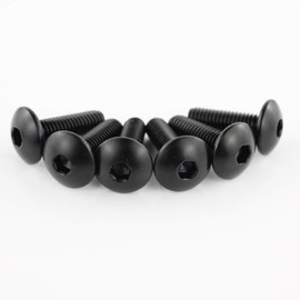Xitomer - Juego completo de pernos de carenado, apto para YZF-R6 2003 2004 2005 YZF-R6S 2006 2007 2008 2009, kits de montaje arandelas/tuercas/fijaciones/clips/ojales (negro mate)