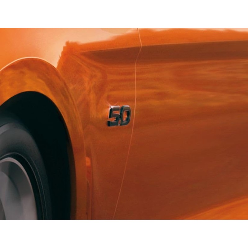 Ford Genuine Performance 5.0 Wing Badge Gloss Black For Mustang
