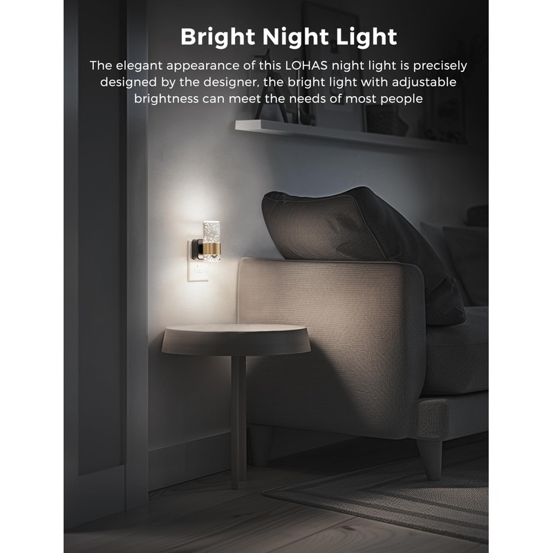 L LOHAS LED Night Light, Decorative Night Lights Plug into