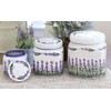 Blue Rose Polish Pottery - Purple Lavender Fields Medium Canister