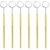 AAProTools Pack of 6 pcs Gold Plated Stainless Steel Dental
