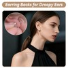 925 Sterling Silver Earring Backings Silicone Earring Backs Stuck, Hypoallergenic