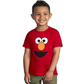 Elmo Face Toddler T-Shirt (3T) Red