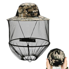 Gobiufy Gobiufy Midge Head Net Hat,Pop up Mosquito Head Hat with Netting,Portable Face Net Mesh with Hat Protection Head Cover for Adults Outdoor Hiking Camping Climbing Fishing Walking Gardening