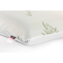 V.I.P. VERY IMPORTANT PILLOW V.I.P. Pair of Aloe Vera Jacquard Elastic Cushion Covers with Zip for Pillows, Memory, 50 x 80 cm, Made in Italy