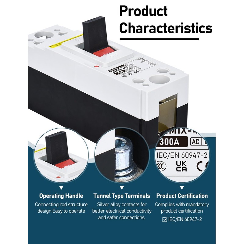 DIHOOL 300 Amp Heavy Duty Battery Disconnect Switch, DC Circuit
