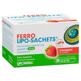 Lipo-Sachets Ferro Strawberry 5g 30 Sachets