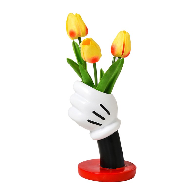 Cute Cartoon Vase Synthetic Resin Flower Vase Multifunctional Vase Decoration
