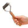 Pet Undercoat Rake Brush Double Sided Knots Removal Massage Wood