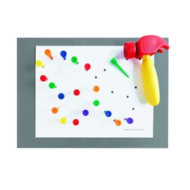 Excellerations Pound-A-Pattern Set, 14 x 10 x 4 inches, Kids Educational Toys, STEM, Kids Crafts, Kids Hammer Toy, Home School or Classroom Use (Item # TAPIT)