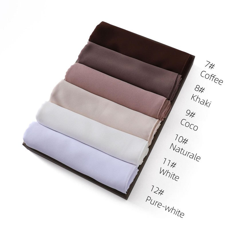 HURESON Women's Large Chiffon, Scarf, Plain, Shawl, Wedding, Spring, Summer,