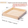Mulush Pull Out Cabinet Drawer, 29”W x 21”D Soft Close