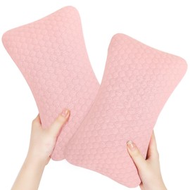 Blublu Park Mini Pillow for Sleeping, 11 x 7 inch Small Nap Pillow for Toddlers, Mini Pillow for Neck, Wrist, Lumbar and Knee, Pet Pillow (Pink - Pack of 2)