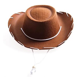 Grafanty Cowboy Hat for Women Men Classic Felt Wide Brim Western Cowboy Cowgirl Hat Dress Up Hats with Belt Buckle Wide Brimmed Cowgirl Party Hats Costume Party Panama Hat Brown