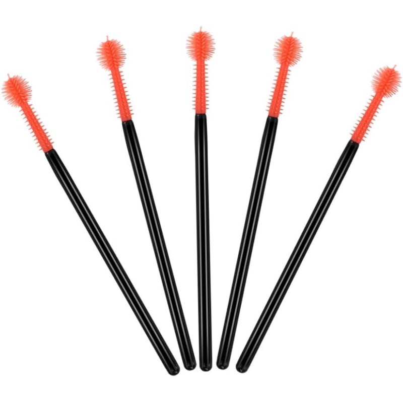 50 UNIDS/PAQUETE Cepillo de Pestañas de Silicona Desechable, Aplicador Varitas