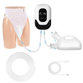 2025 Premium Intelligent Electric Urinal for Seniors - Automatic Start-Stop Dispenser, 2000ML Capacity with 6.5 ft Catheter, Bed Rest Anti-Leakage Design, Easy-to-Clean (Men's Urinal)