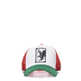 Cuadra Men's Snapback Cap with Eagle Patch, GOC00MX, White
