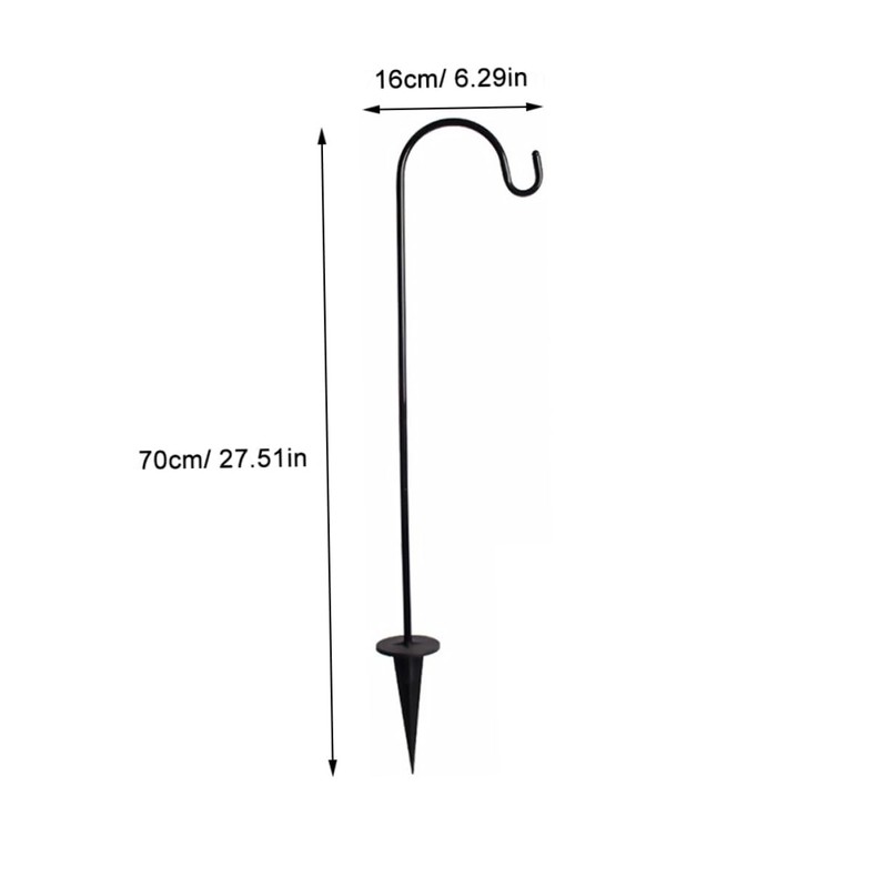 SUPVOX Shepherd Hook Iron Outdoor Hanging Hanger for Garden Decor