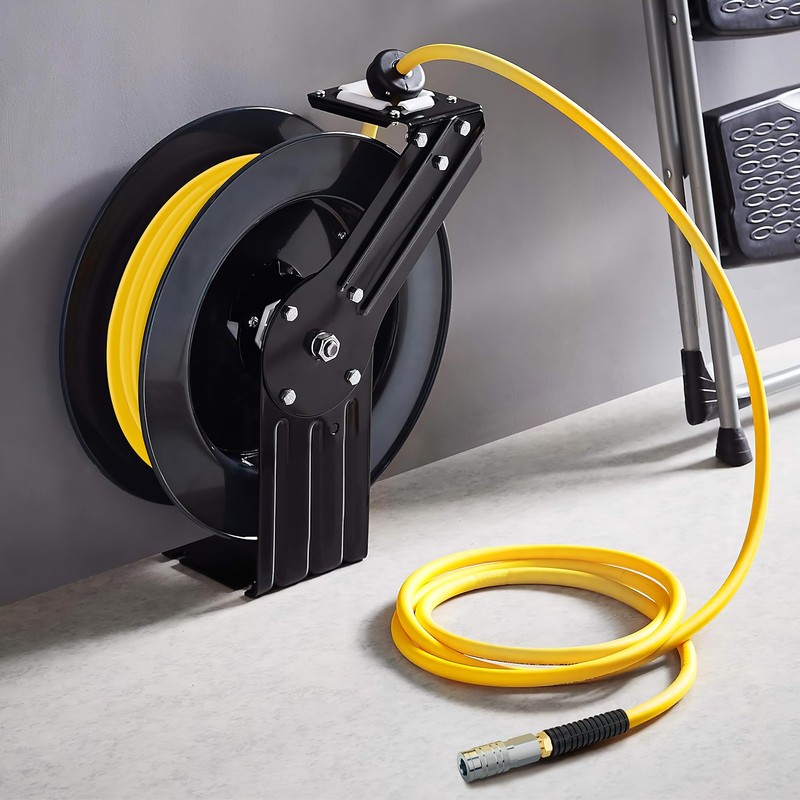 1/2 Inch x 100ft. Hybrid Air Hose with 1/2 in.
