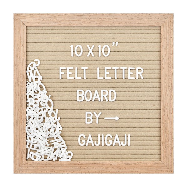 Felt Letter Board with 294 Letters, Numbers, Symbols - 10x10