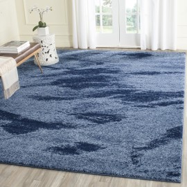 Safavieh Retro Collection RET2891-6065 Light Blue and Blue Modern Area Rug (8' Square)