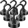 Neosmuk Black Magnetic Hooks, 20 kg High Performance Earth Magnets