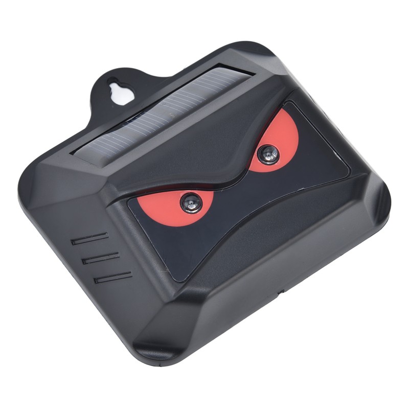 2pcs Animal Repeller Red LED Strobe Lights Waterproof Design Solar