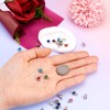 Craftdady 24pcs Birthstone Bracelet Charms Flat Round Dangle Earring Pendants