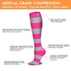 Compression unisex Socks (022 Black/Pink/Black/Pink/Grey/White/Black/Pink, Large-X-Large)