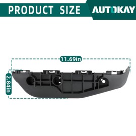 AUTOKAY 5211602120 Driver and Passenger Side Front Bumper Bracket Fits for Toyota Matrix Base AWD S XR XRS Wagon 4-Door 2009 2010 2011 2012 2013 2014 RE#5211502120 TO1042111 TO1043111