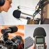 Piriuuo 2 Pcs Microphone Covers Foam, Soft Mic Covers for