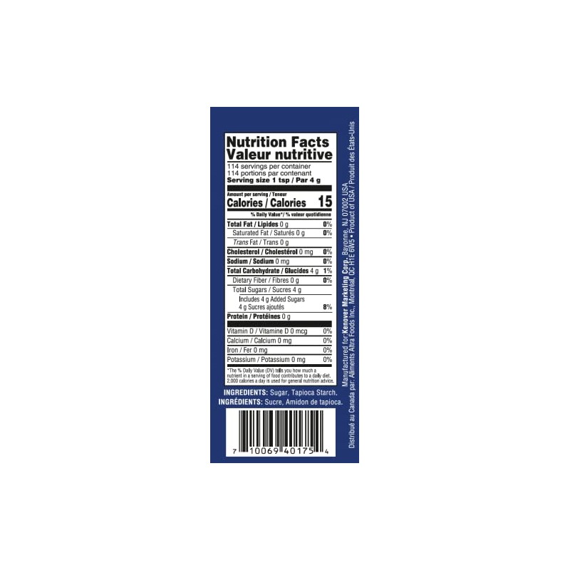 Gefen Confectioners Sugar, 16oz (1 Pound) Resealable Container | No