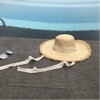 Straw Hat, Women's, Sun Protection Hat, Sun Visor, Ribbon Chin
