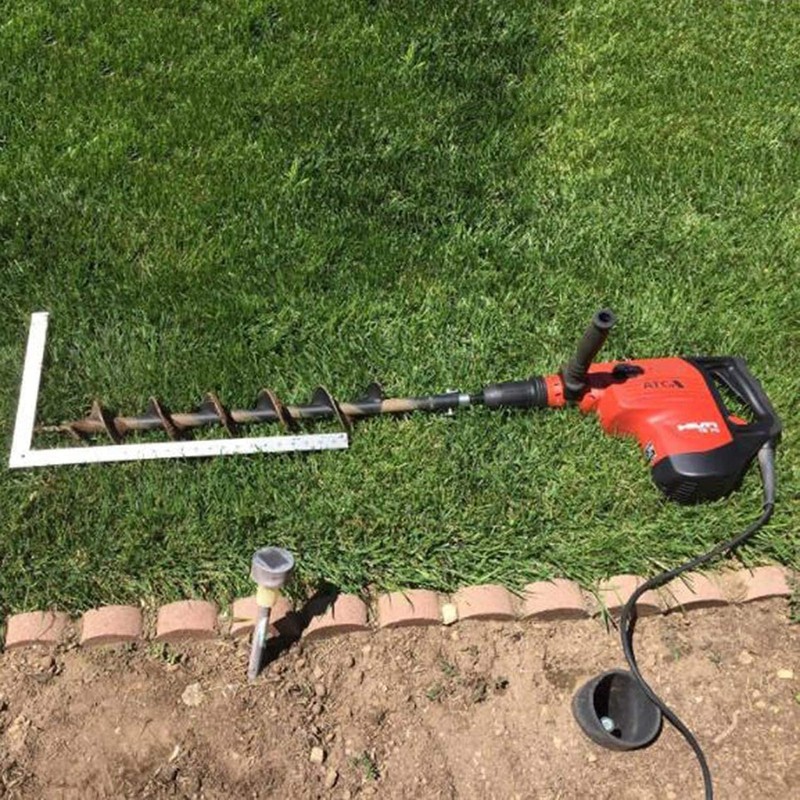 feedal Auger Drill Adapter, Ice Auger Adapter Thread Keyless Drill