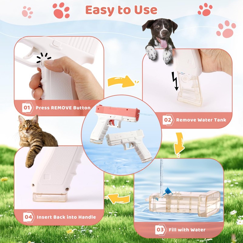 2 Pack Squirt Spray for Cats Dogs Training Squirt for